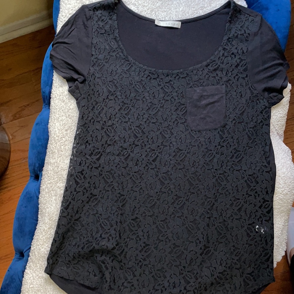 Bundle-Lace Pocket Shirt & Ribbed Tank-XS - Picture 2 of 5